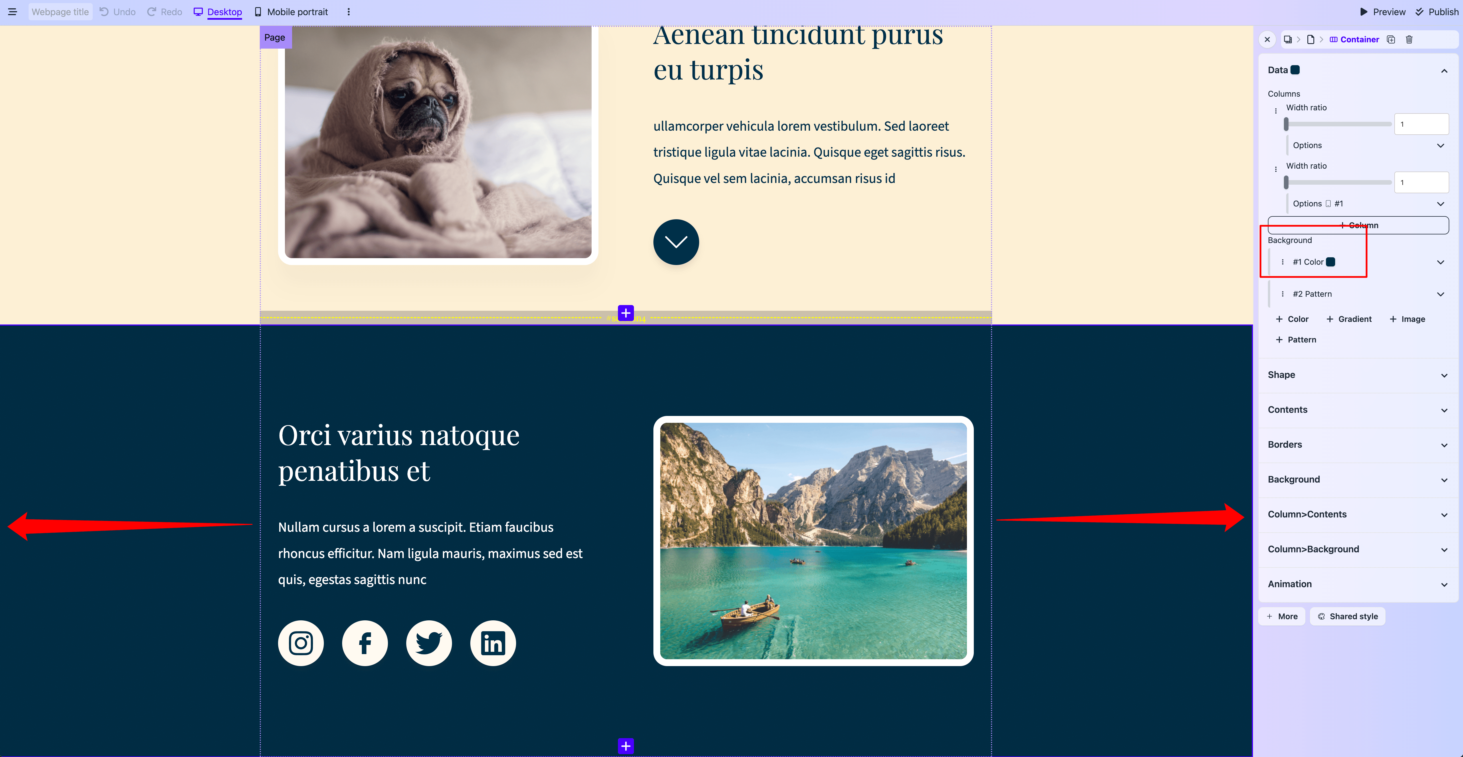 Full bleed background